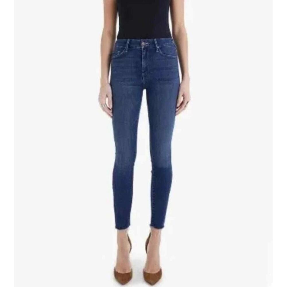 Mother The Looker Ankle‎ Fray in Hot Springs Women's Size 25 Stretch Jeans $238